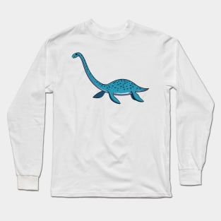 cartoon elasmosaurus Long Sleeve T-Shirt